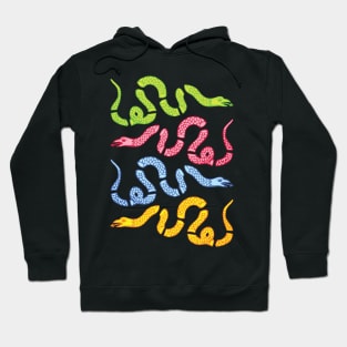 Join or Die Historical Benjamin Franklin Snake Bright Color Pattern Hoodie